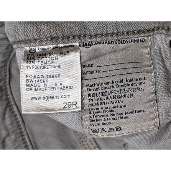 Adriano Goldschmied Womens Size 29 R Embroidered Ankle Grey Leggings Jeans - Picture 5 of 10